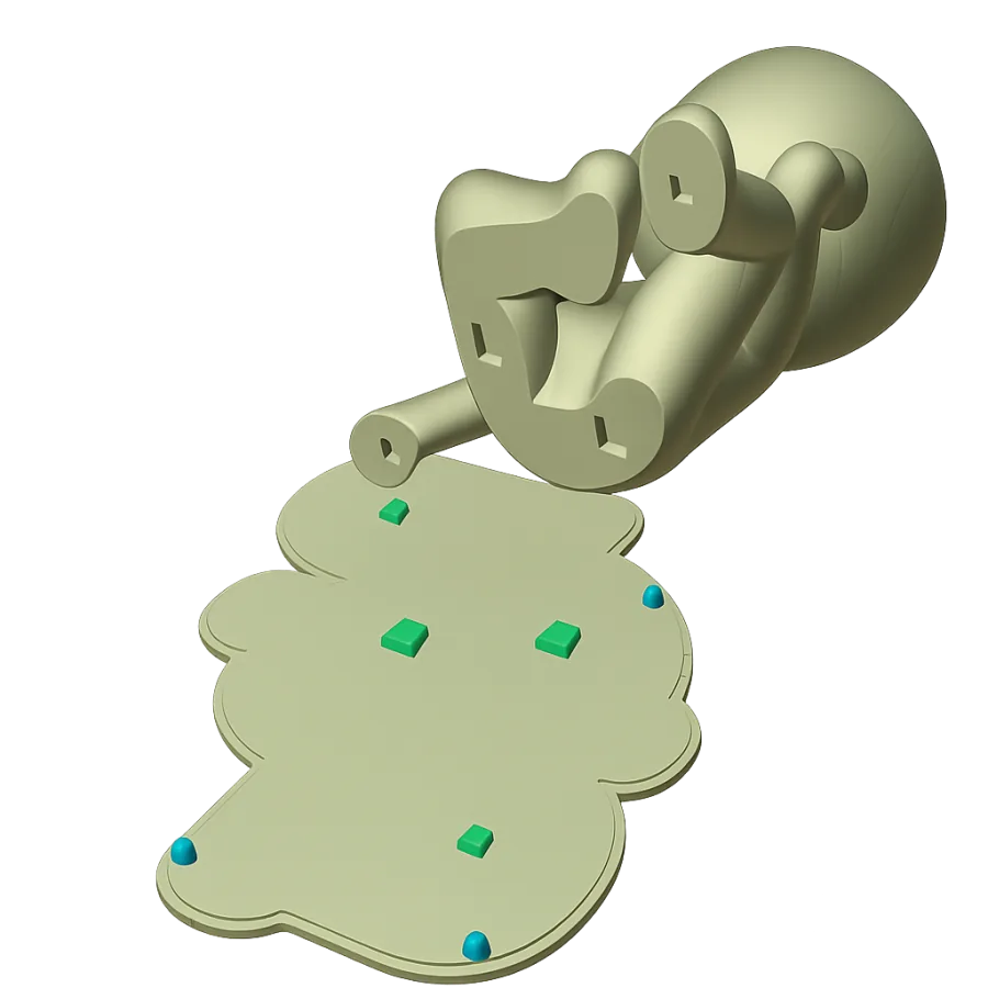 Automatic Smart Base Key Placement capability render