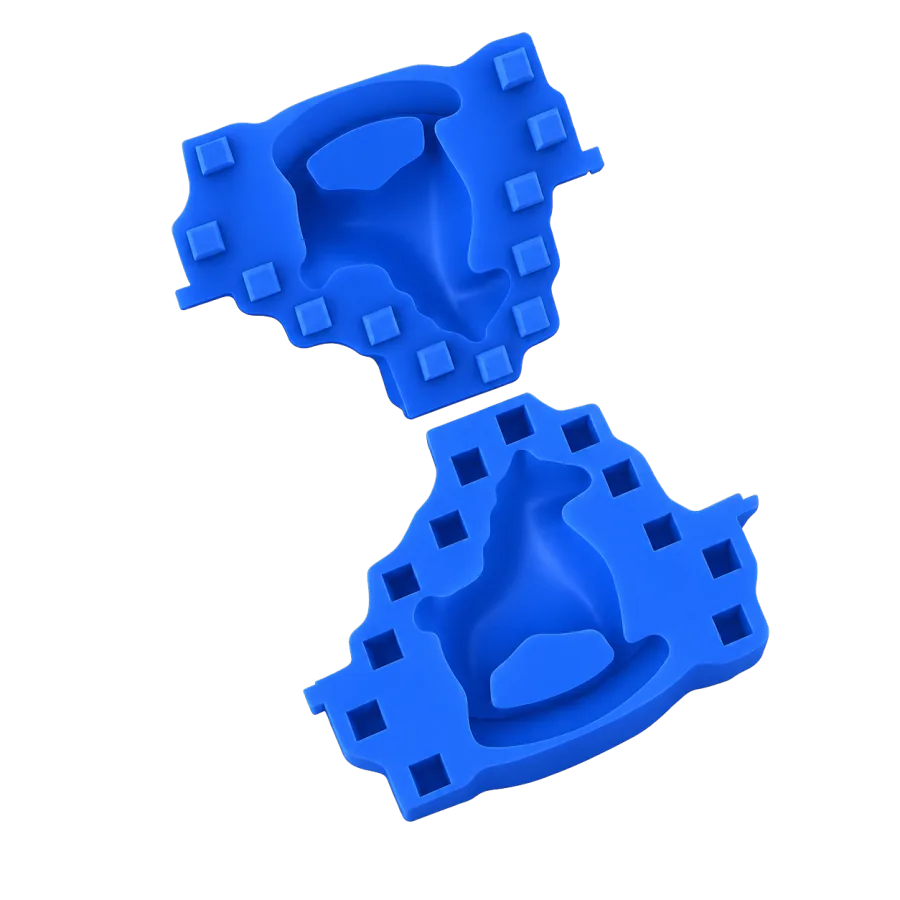 2-Part Silicone mold system render